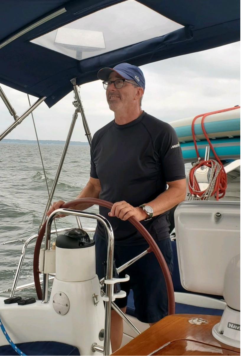 Kevin at the helm